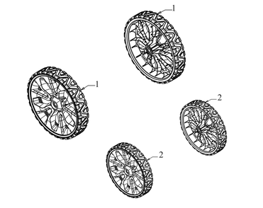 Wheels Diagram and Parts List for SCP21E (18AEB9C5B10)(2021) Cub Cadet Lawn Mower